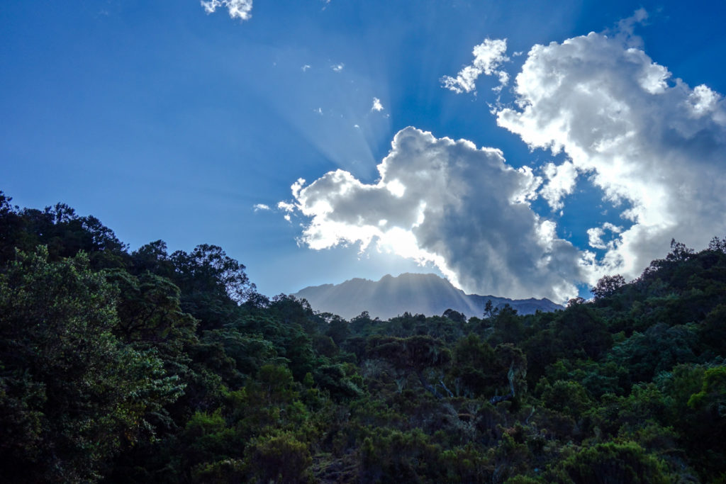 Blick auf den Mount Meru