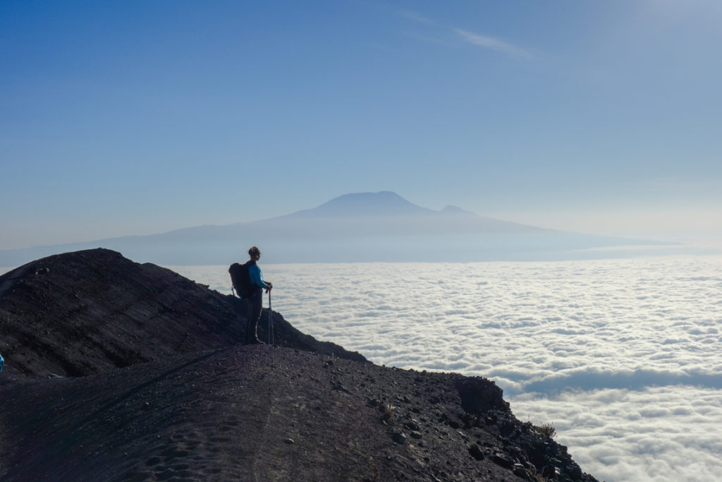 Blick zum Kilimanjaro, dem nächsten Ziel
