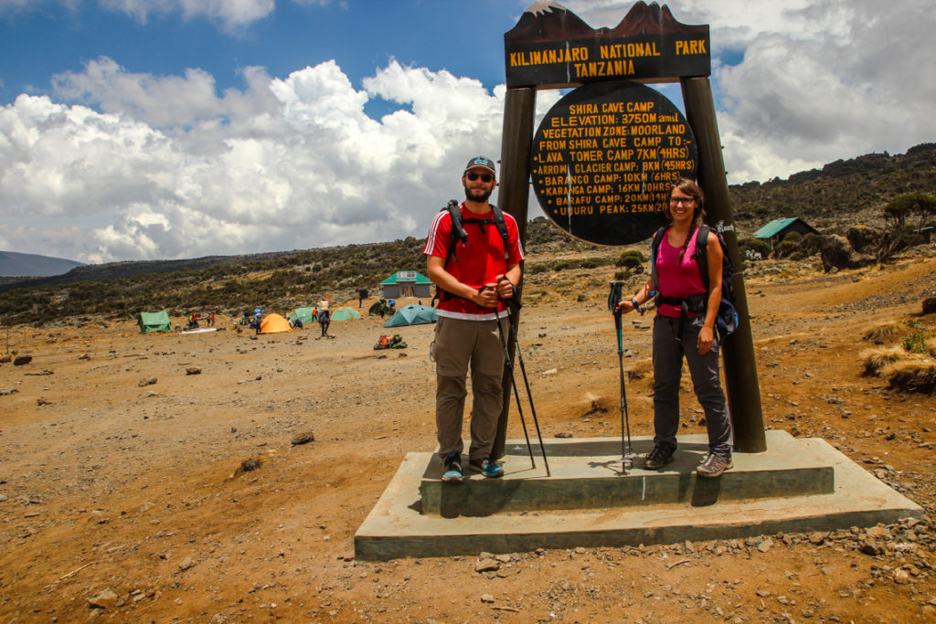 Ankunft am Shira Plateau Camp