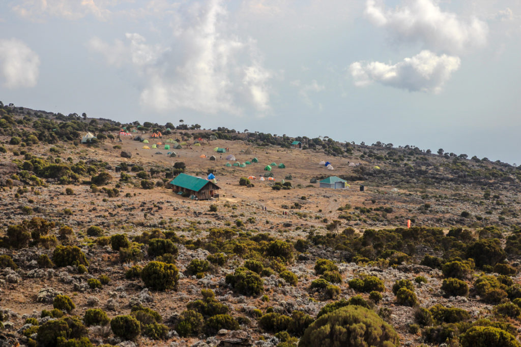 Blick zum Shira Plateau Camp
