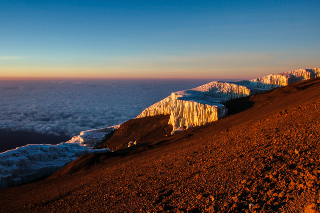 Gletscher am Kilimanjaro