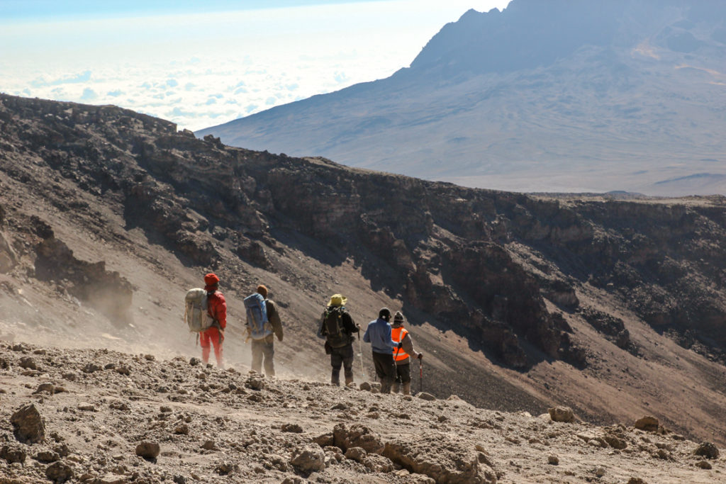 Abstieg vom Kilimanjaro