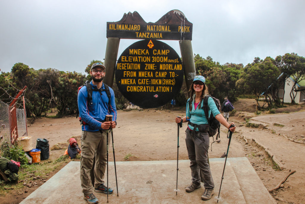 Ankunft am Mweka Camp