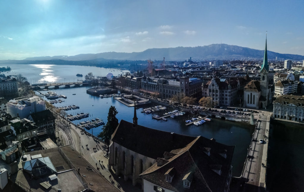 Zürich vom südlichen Karlsturm