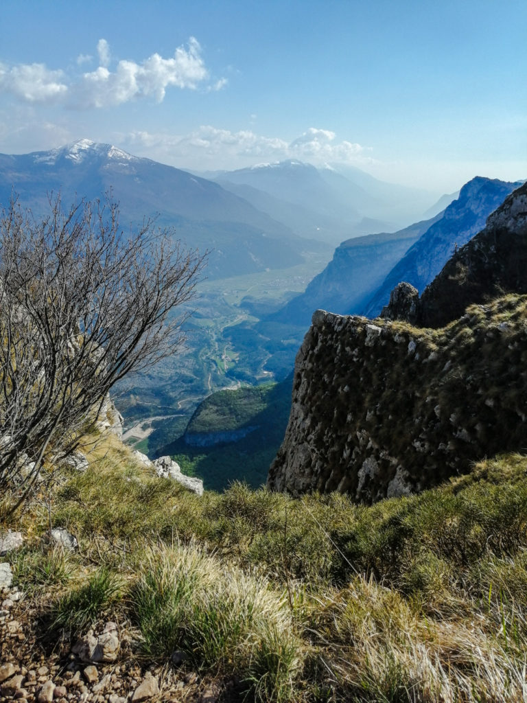 Blick vom Ausstieg vom Che Guevara Klettersteig Richtung Gardasee