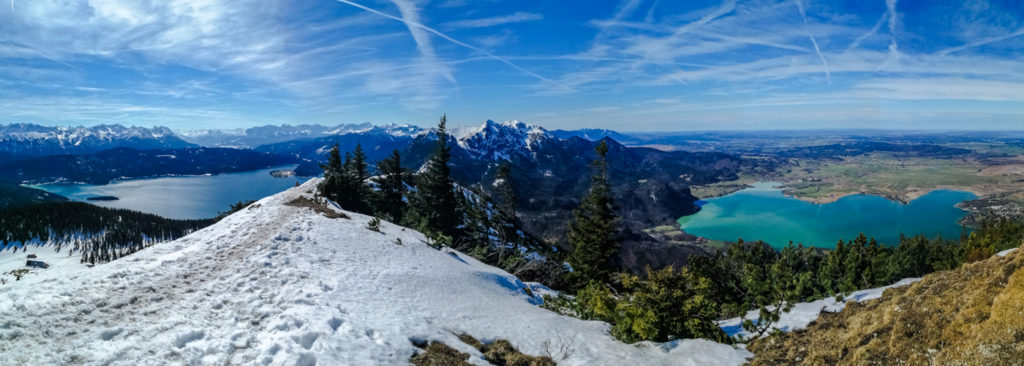 Gipfelpanorama am Jochberg