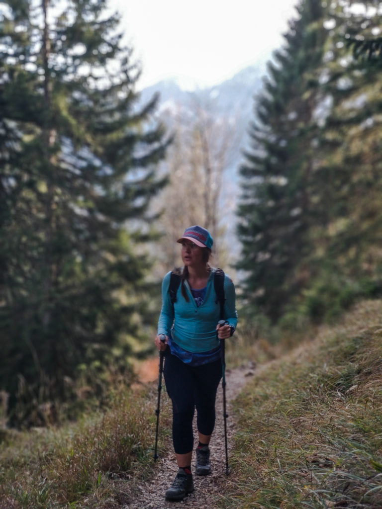 Aufstieg im Wald