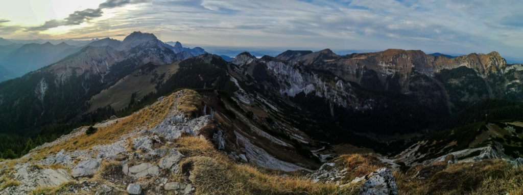 Blick von der Scheinbergspitze