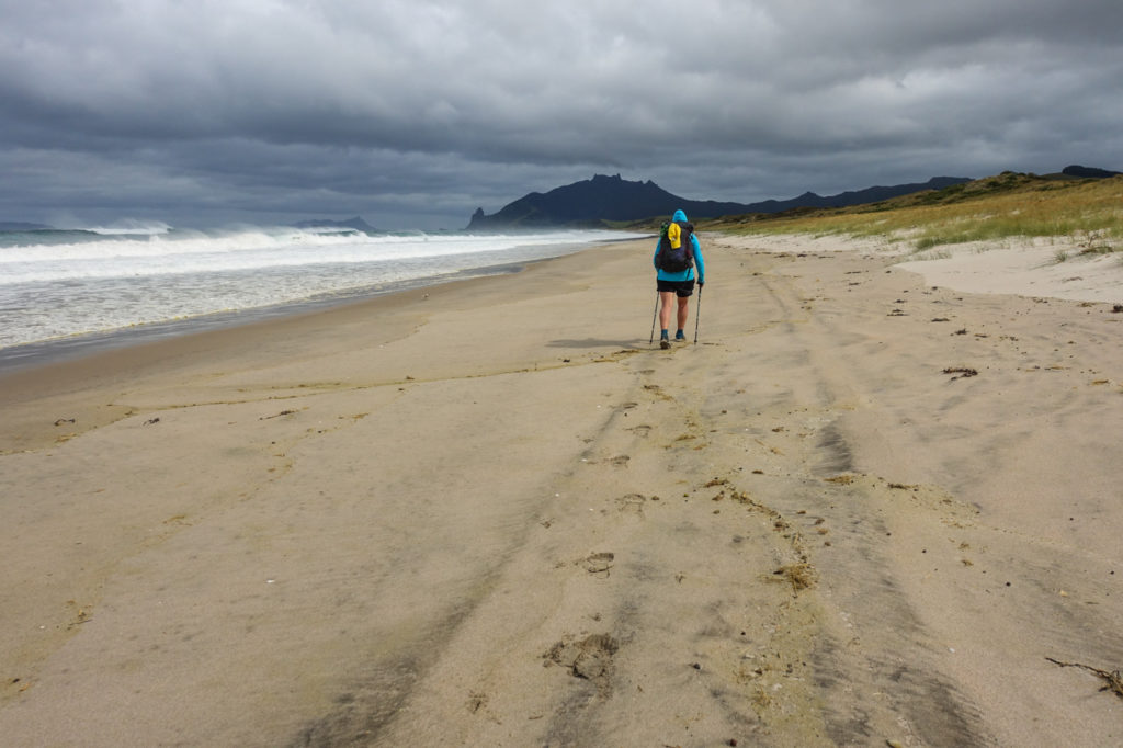 Am Strand entlang