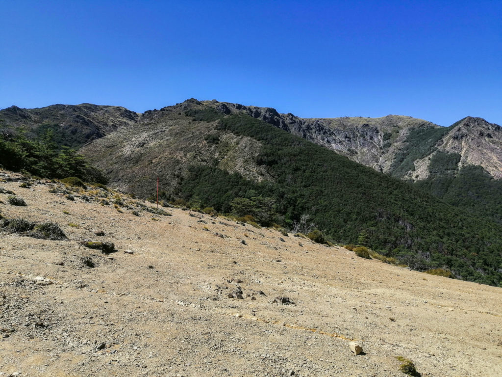 Blick beim Aufstieg