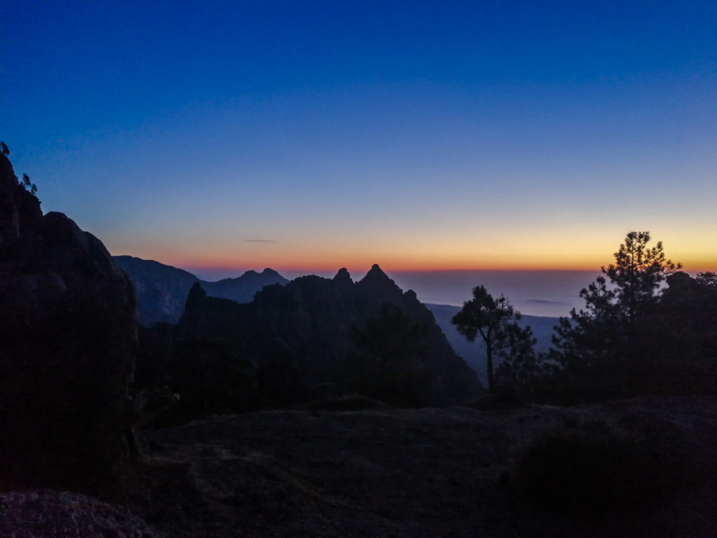 Sonnenaufgang am Refuge de Paliri