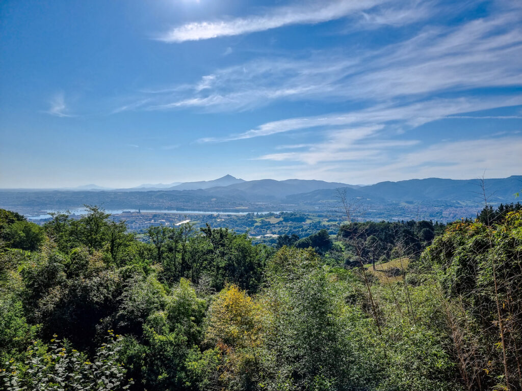 Erster Blick auf Irun von oben