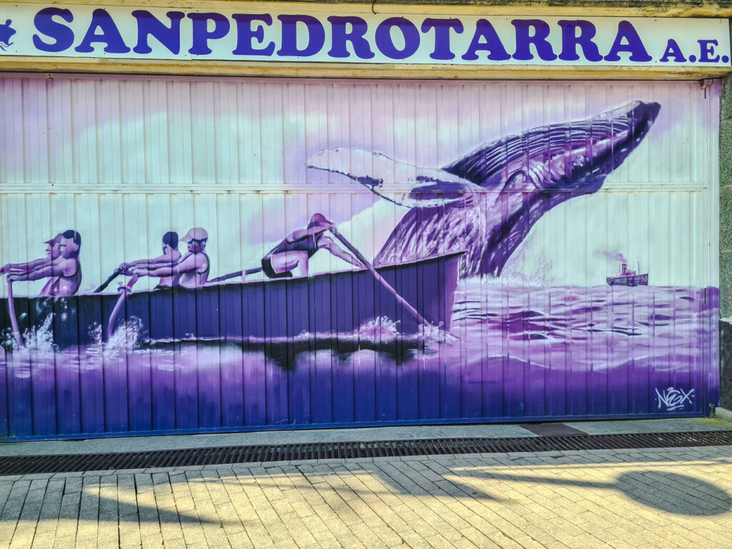 Wandmalerei in Pasajes de San Juan