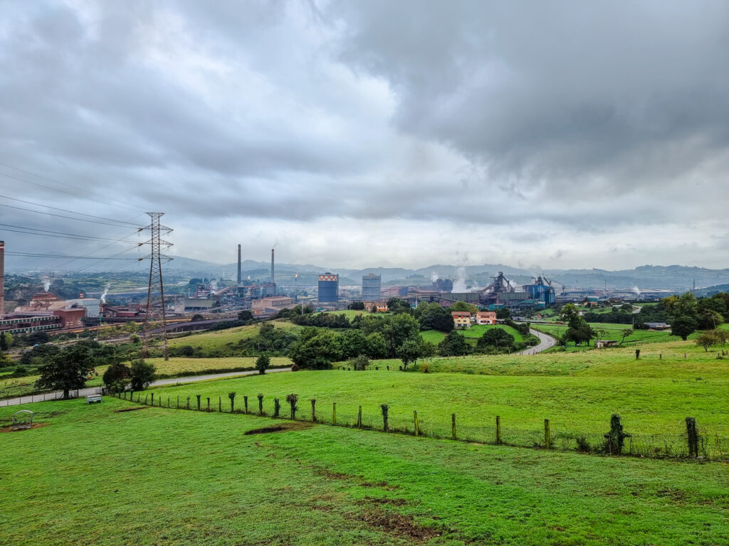 Industriegebiet hinter Gijon