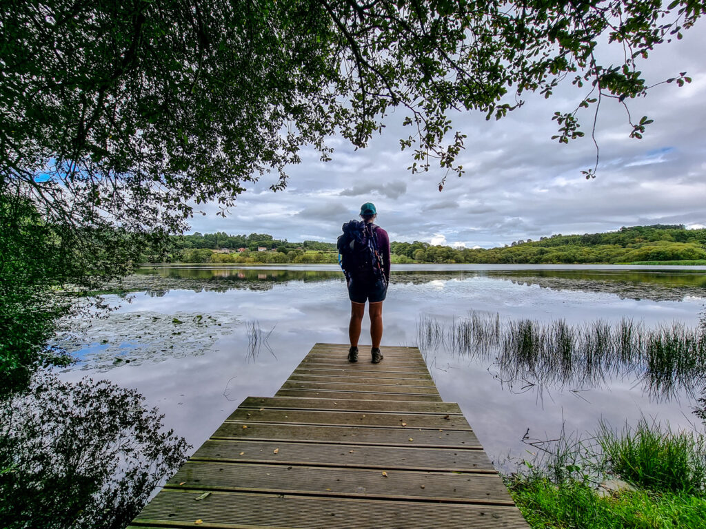 Der kleine See Lagoa de Sobrado dos Monxes