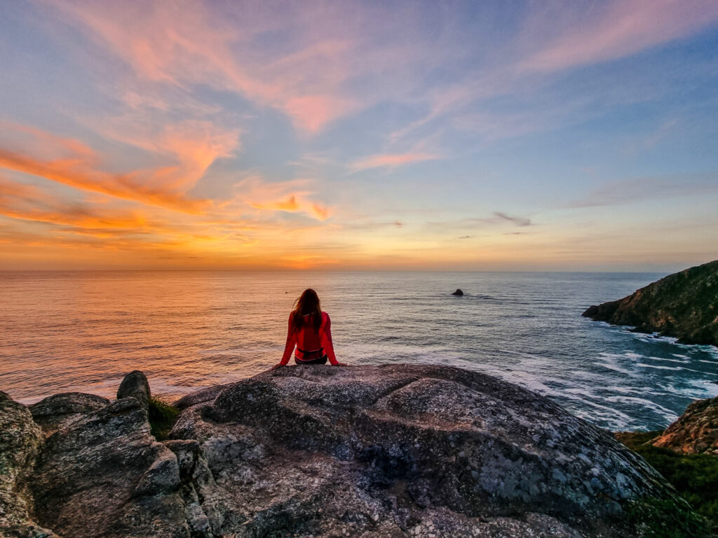 Sonnenuntergang am Kap von Finisterre