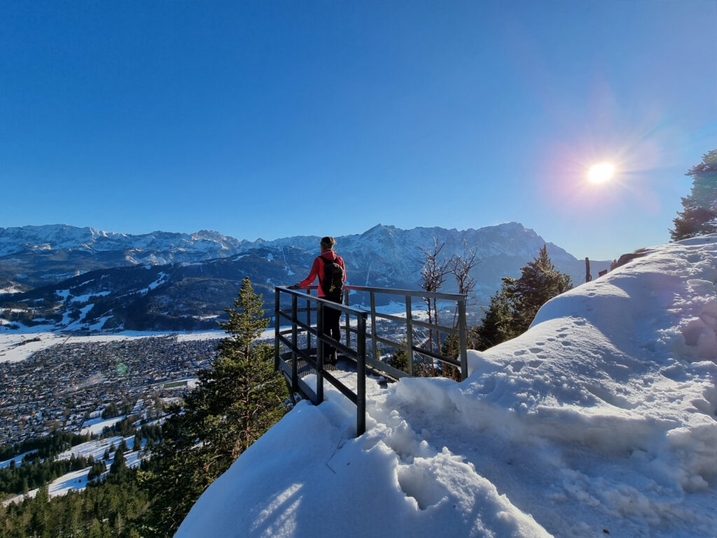 Felsenkanzel oberhalb von Garmisch-Partenkirchen