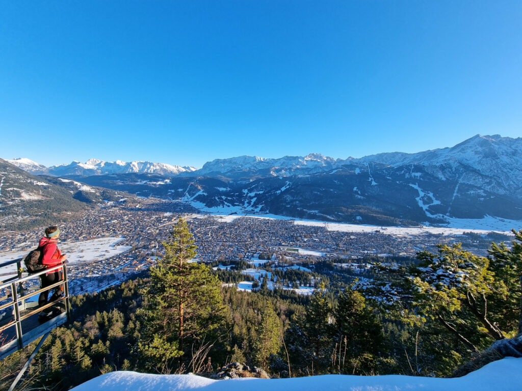 Ausblick auf Garmisch-Partenkirchen