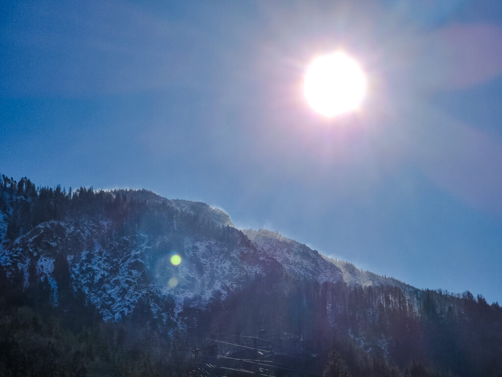 Blick zum Jochberg von unten