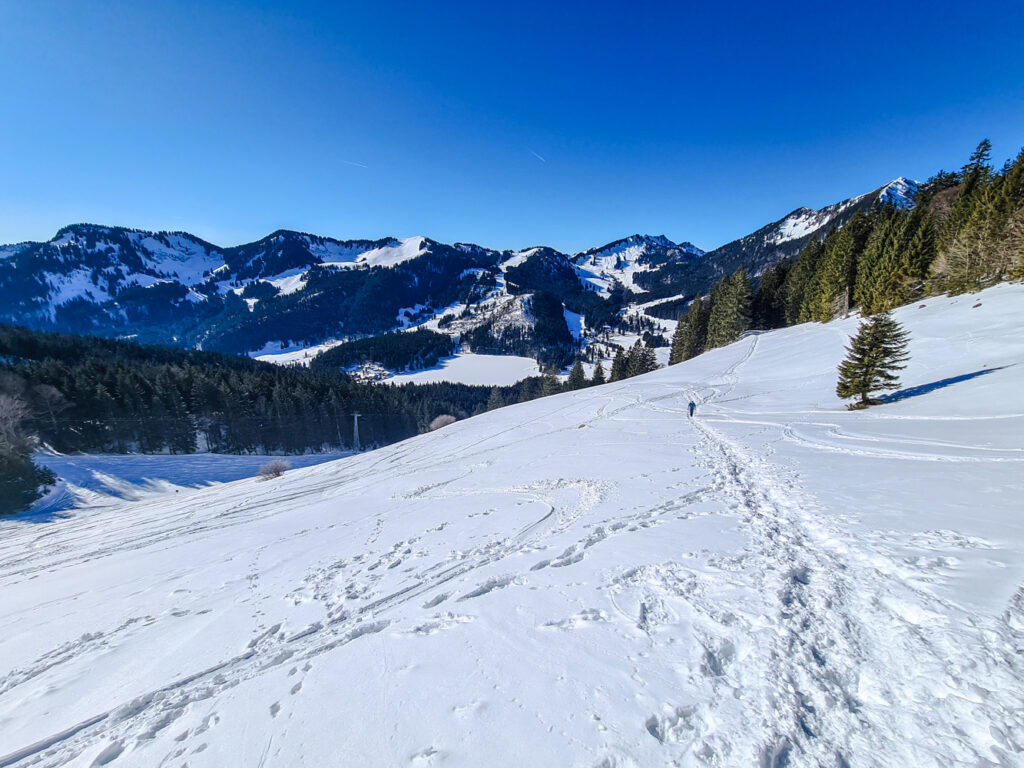 Blick ins Spitzingseegebiet