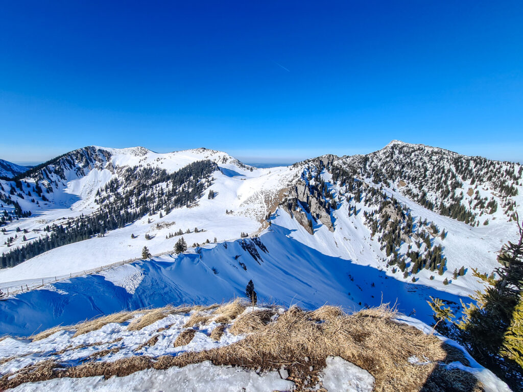 Blick auf Tanzeck, Jägerkamp und Aiplspitz