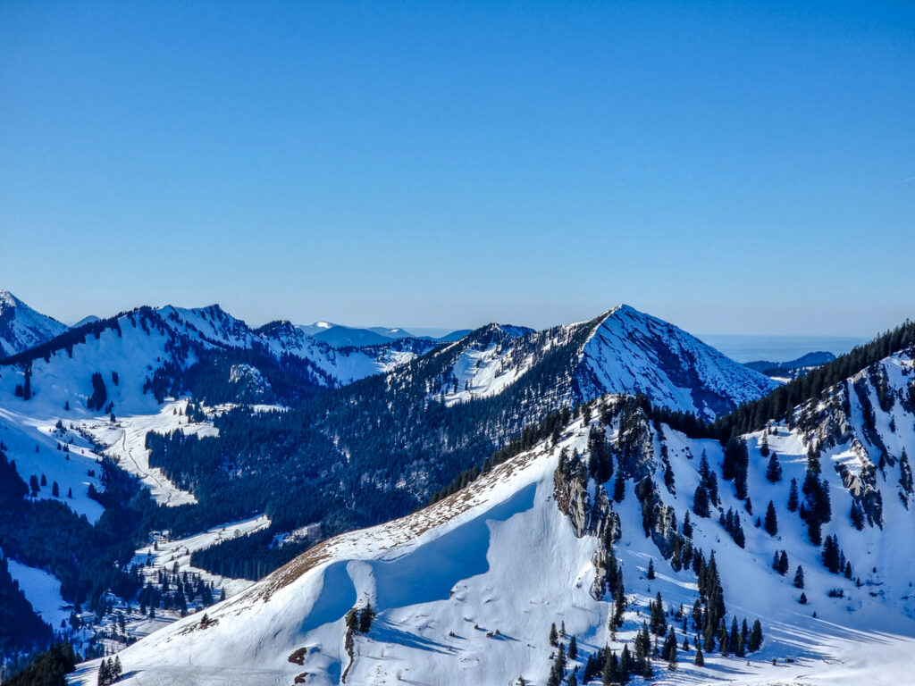 Blick zum Wilden Fräulein und Brecherspitze