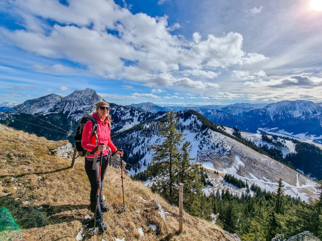 Ausblick auf den Wendelstein beim Aufstieg