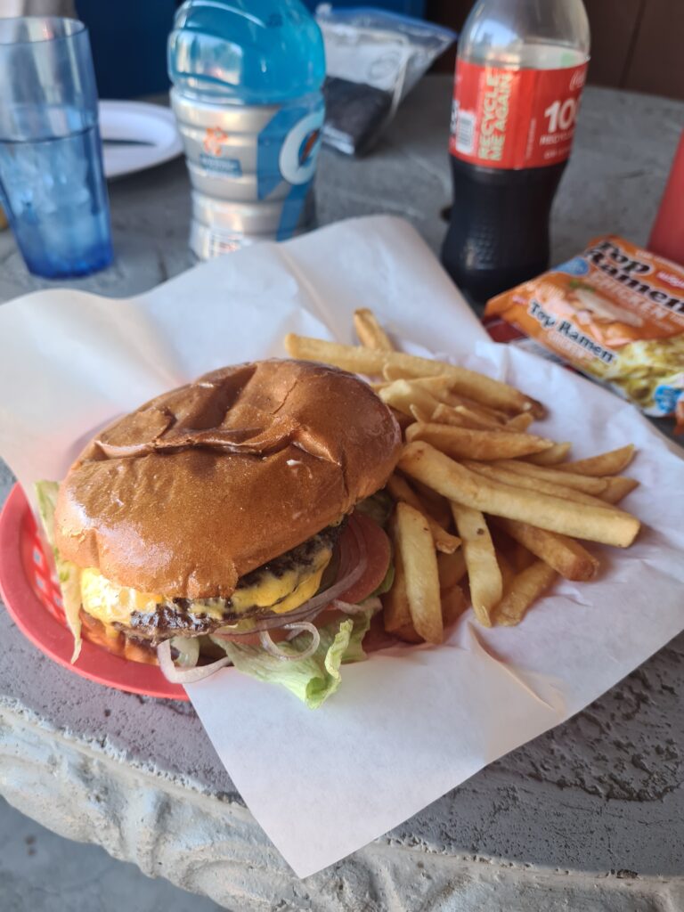 Erster Burger auf dem PCT