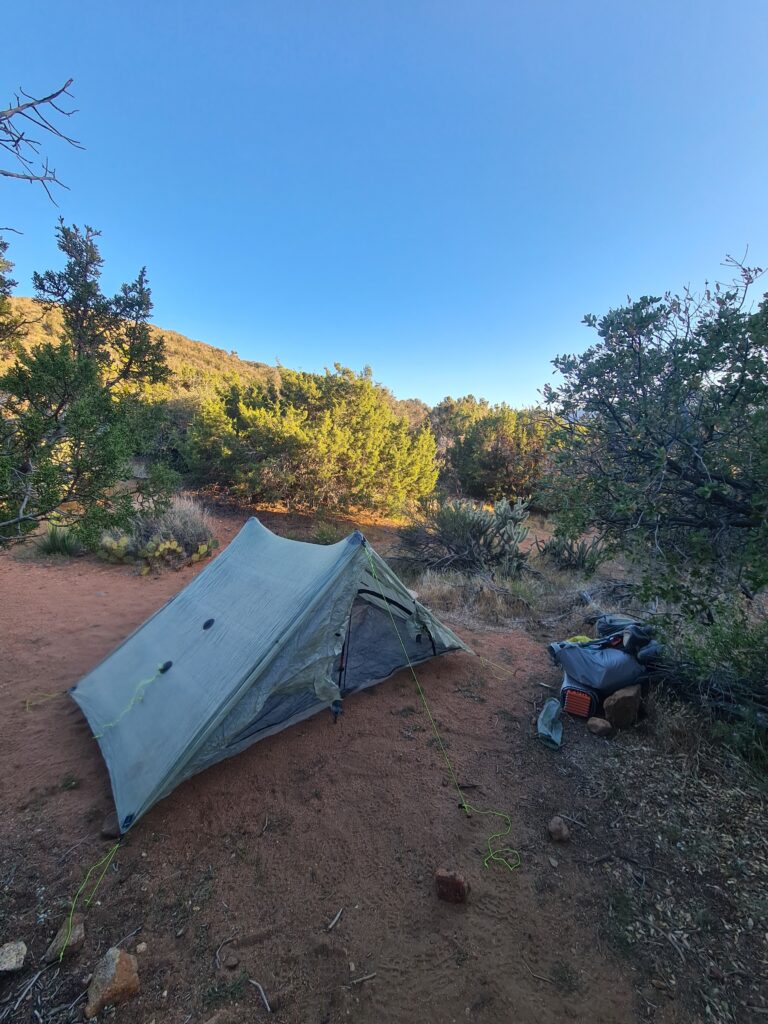 Campsite von Tag 6
