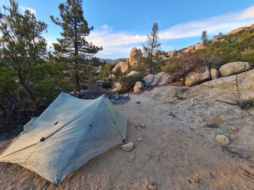 Campsite von Tag 10