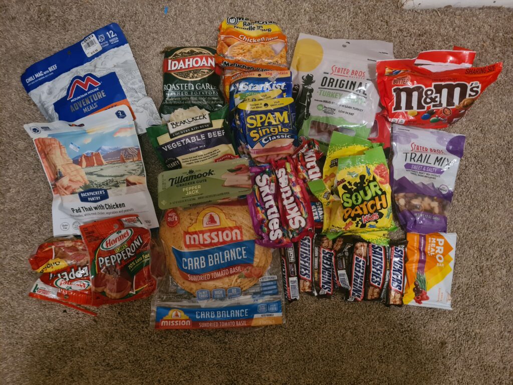 Resupply für die nächsten 5 bis 6 Tage nach Acton