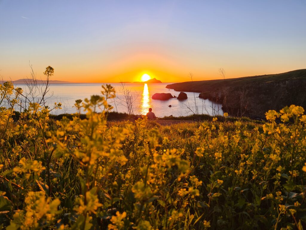 Sonnenaufgang hinter Anacapa Island
