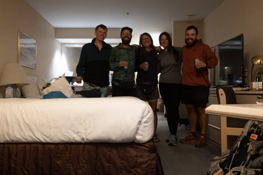 Unsere Trail Family im Hotel