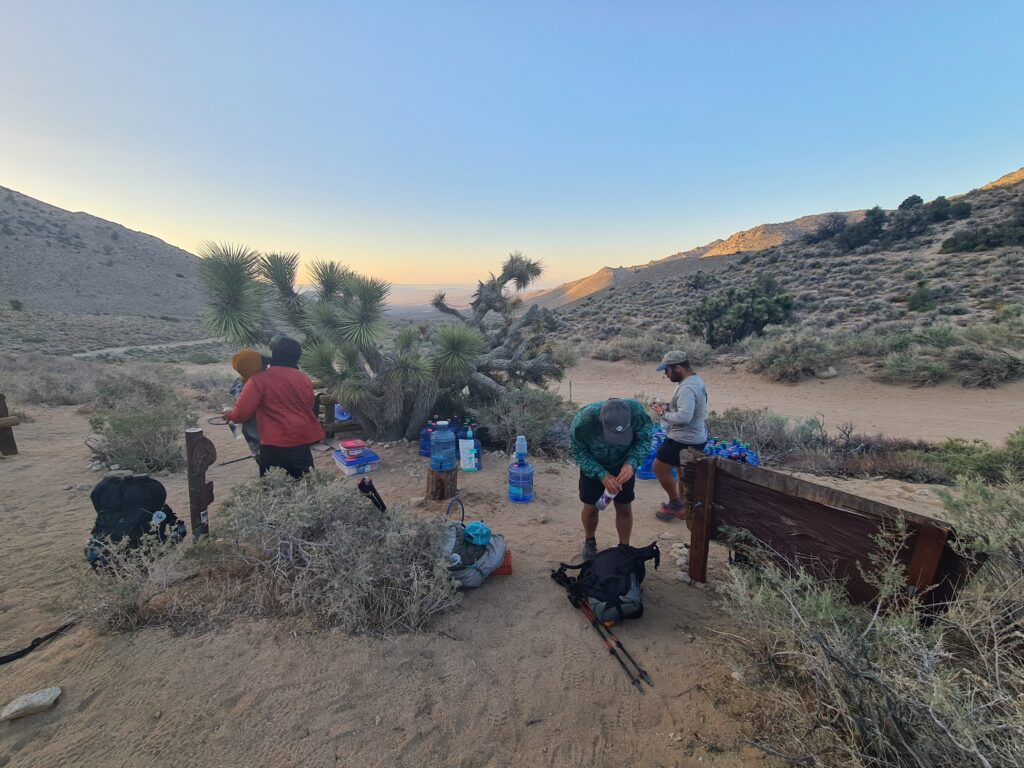 Ende des Tages am nächsten Wasser Cache