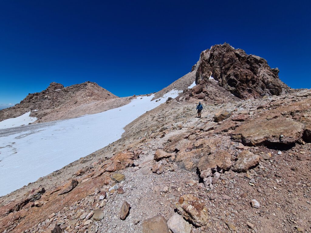 Abstieg von Mount Shasta