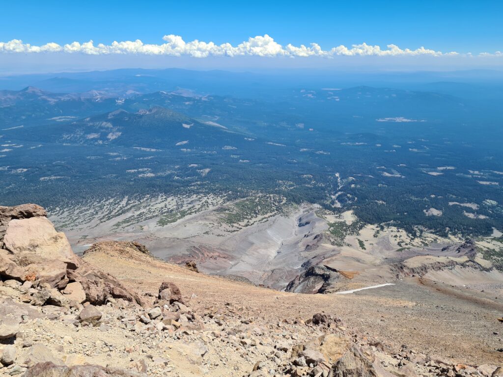 Abstieg von Mount Shasta