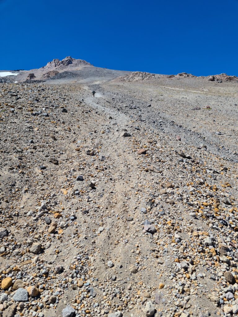 Abstieg von Mount Shasta
