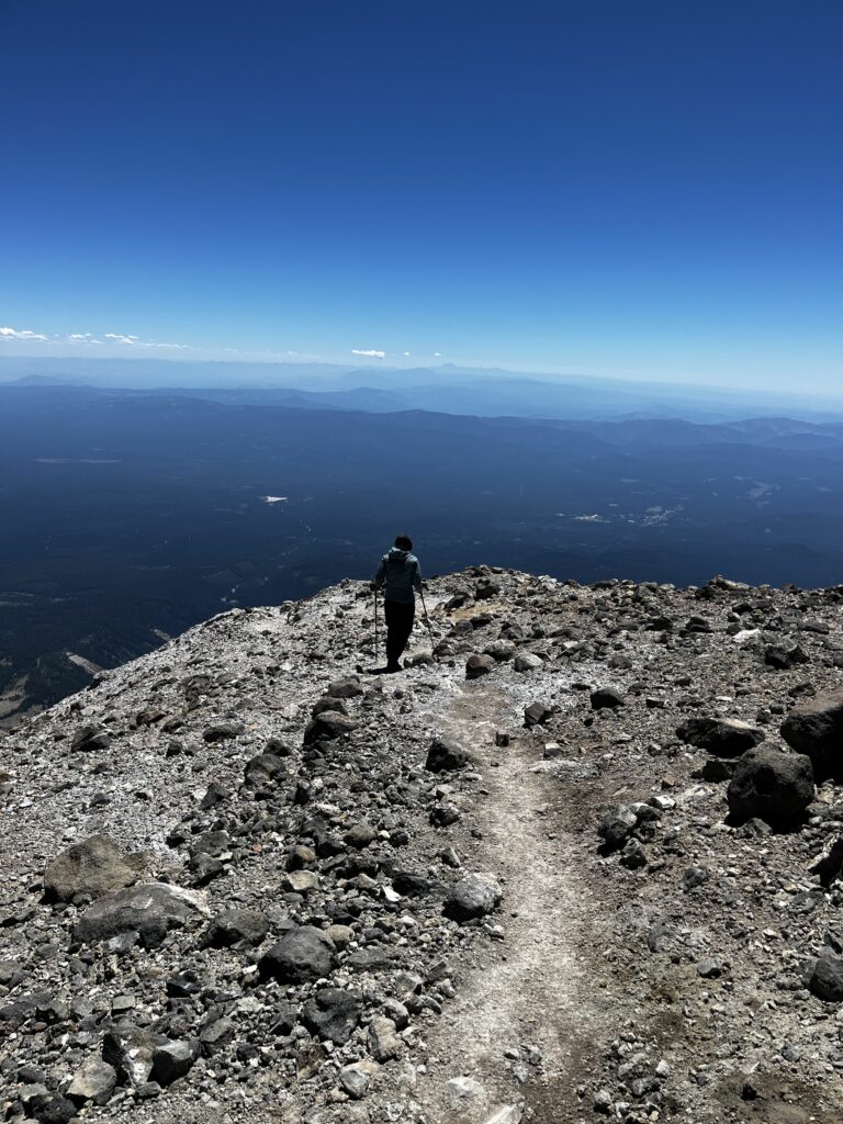 Abstieg von Mount Shasta