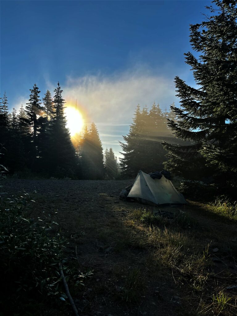 Morgens an unserem Zeltplatz