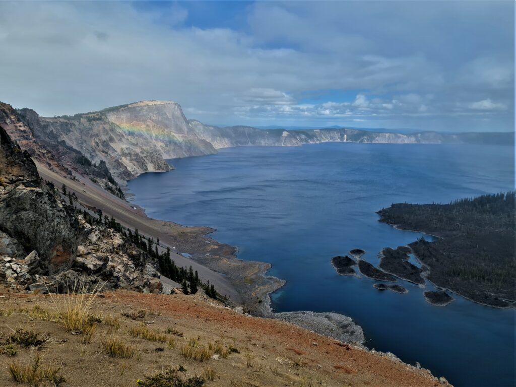 Regenbogen am Crater Lake