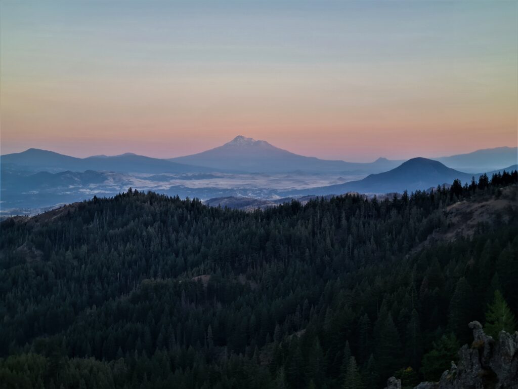 Ausblick vom Zeltplatz an PCT Tag 124