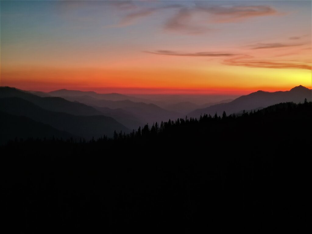 Sonnenuntergang an PCT Tag 130