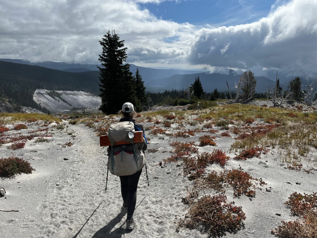 Abstieg von der Timberline Lodge