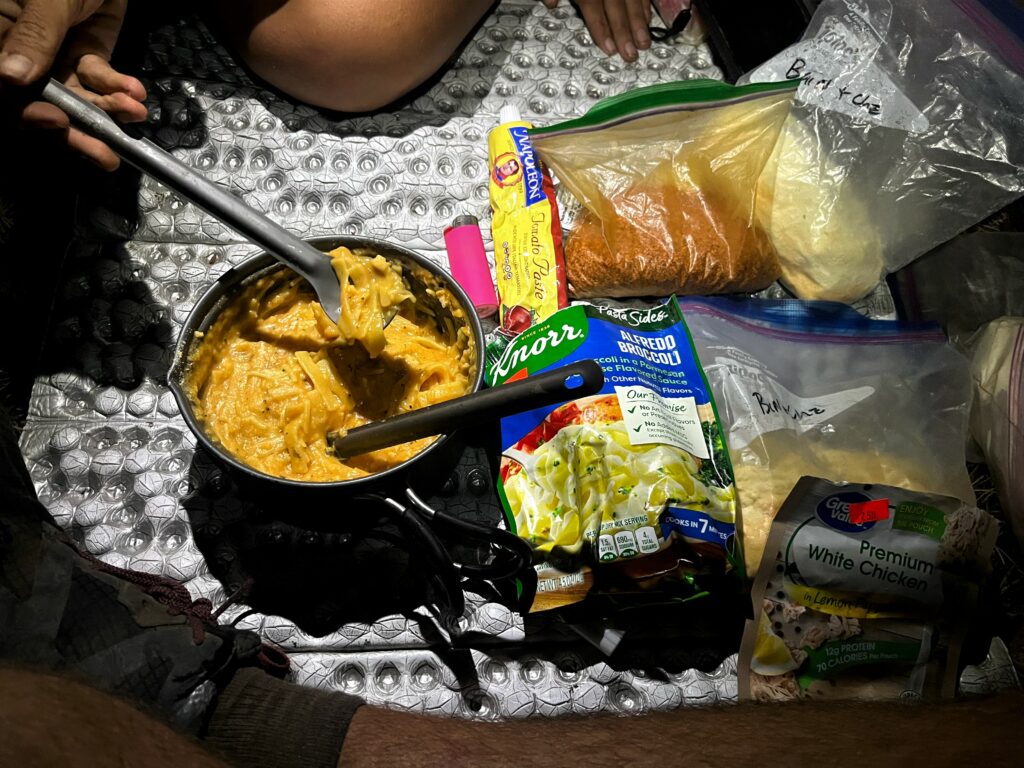 Typisches Abendessen dieser Tage