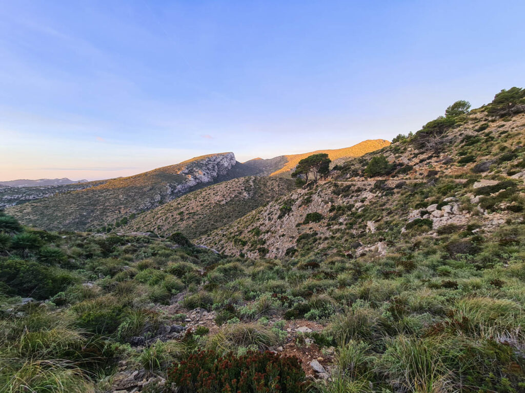 Früher Morgen auf dem GR 221
