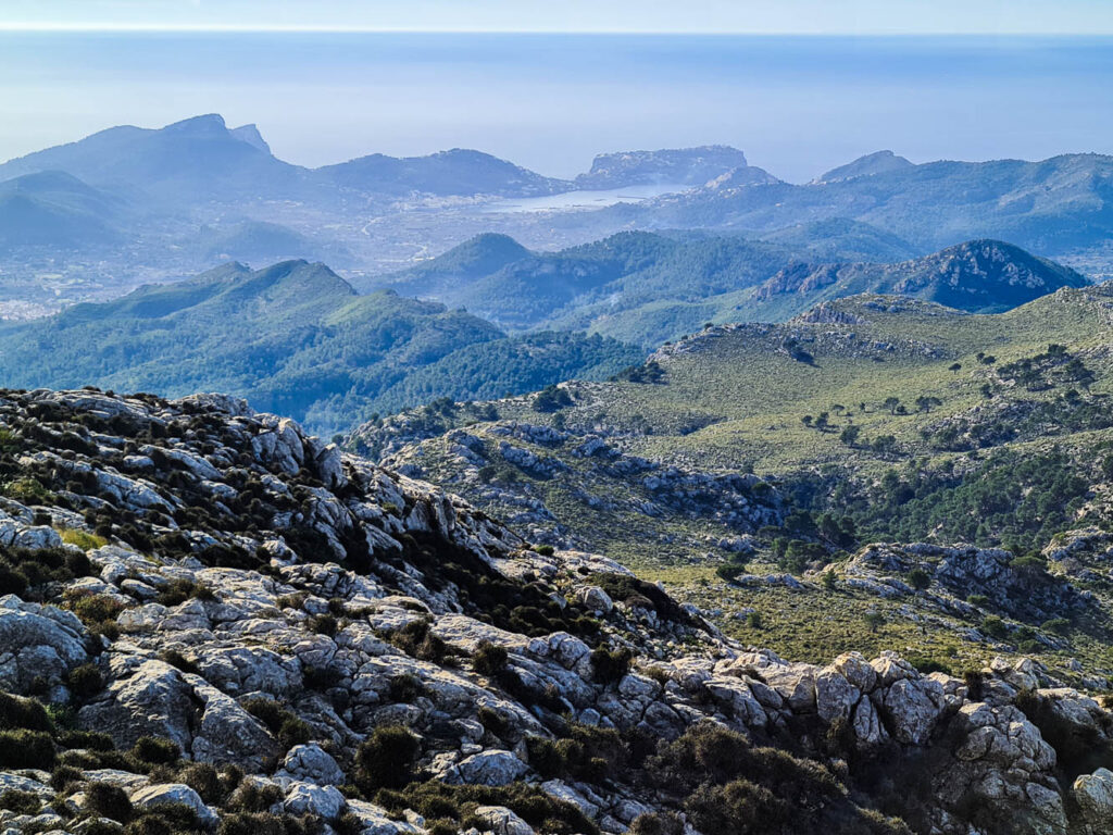Blick zurück nach Port d'Andratx, dem Startpunkt des GR 221