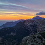 Puig Major, höchster Berg Mallorcas, im Sonnenaufgang