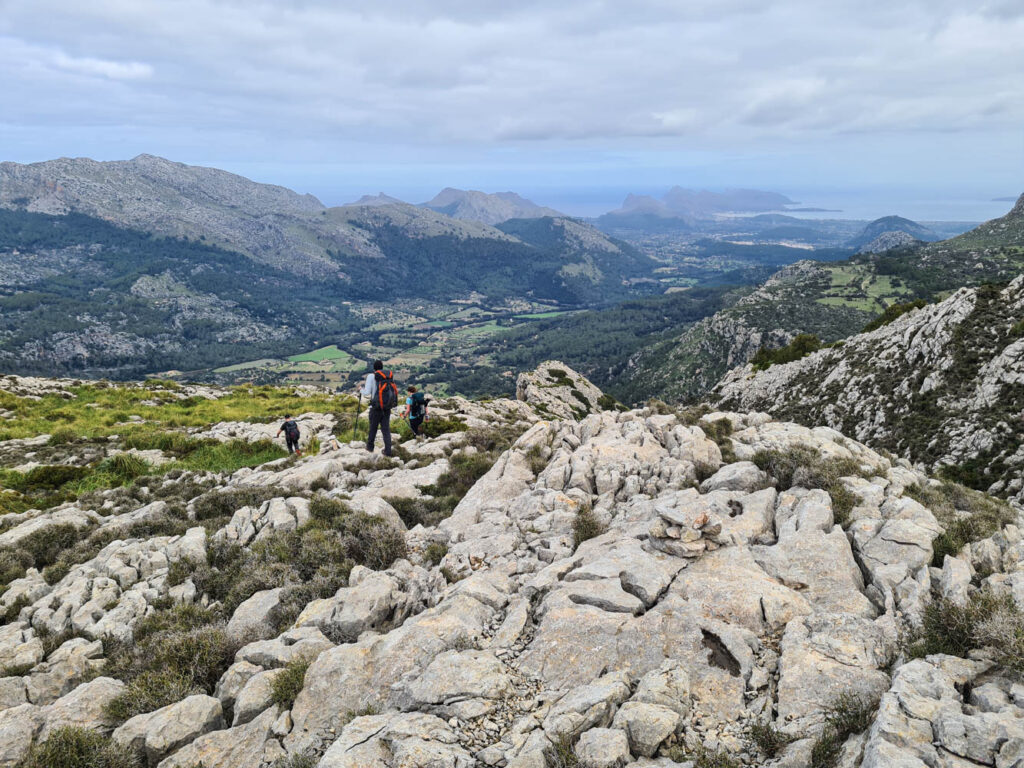 Wegloser Abstieg vom Puig Tomir