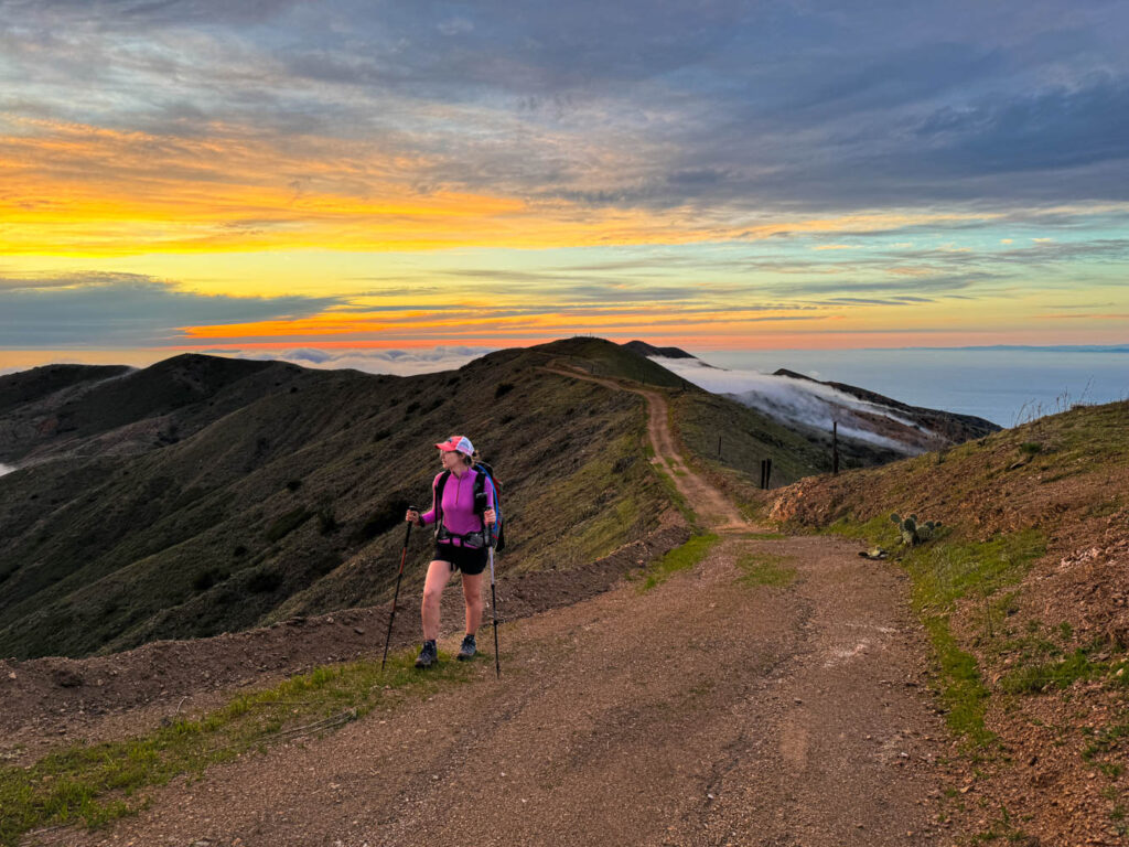 Sonnenuntergang am höchsten Punkt