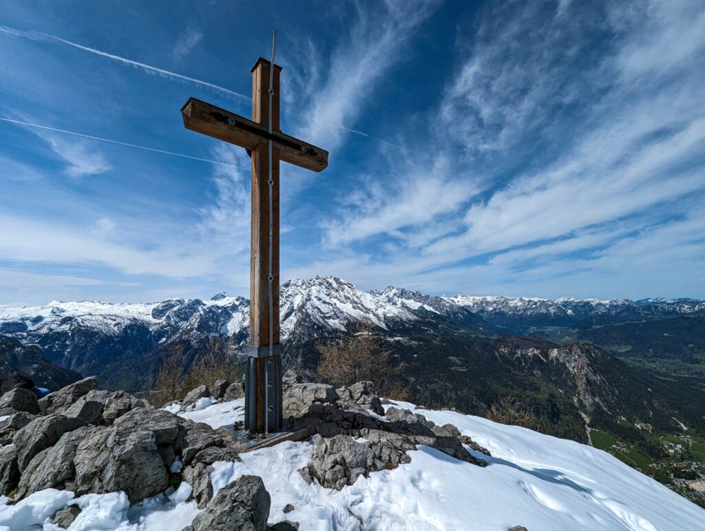Jenner Gipfel mit Watzmann im Hintergrund